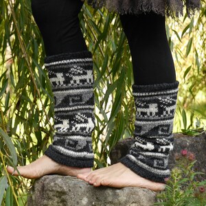 Fußstulpen aus Schurwolle, warme Beinstulpen, Norweger Bild 4