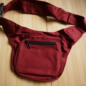 Belt bag, hip bag, bum bag Red