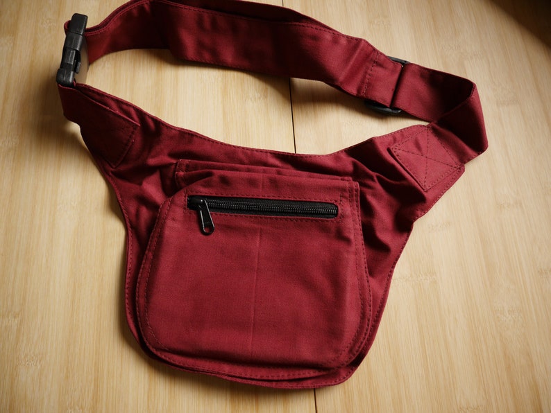 Belt bag, hip bag, bum bag Red