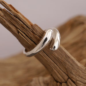 open silver ring, 925 silver