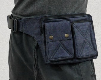 Belt bag, denim blue