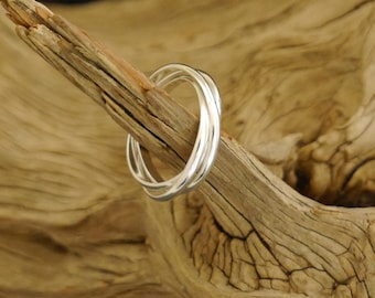 Mehrfachring, 3 Ringe, 925er Silber