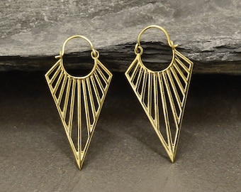 Brass earrings