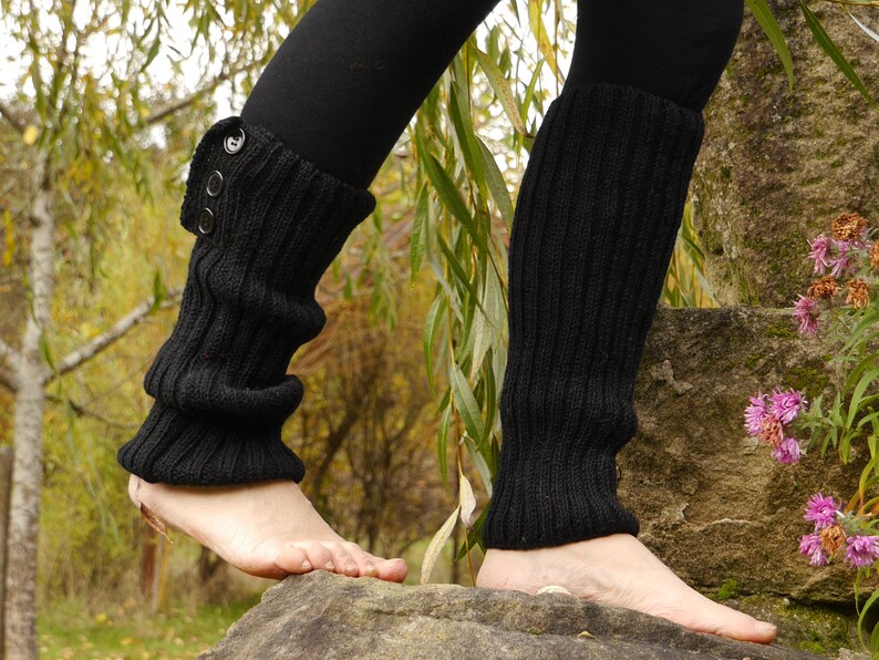 Fußstulpen aus Schurwolle, warme Beinstulpen Bild 5
