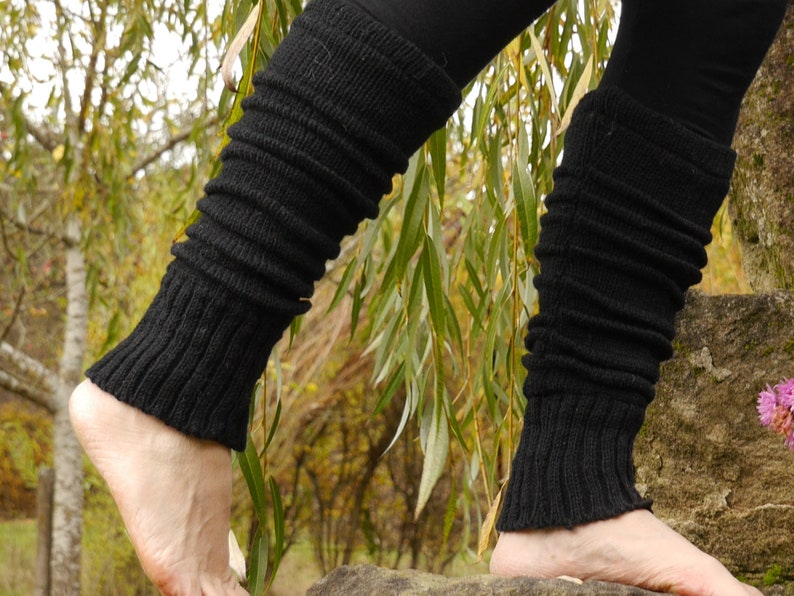 Fußstulpen aus Schurwolle, warme Beinstulpen Bild 3