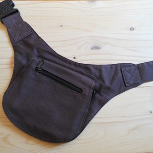 Belt bag, hip bag, bum bag Brown