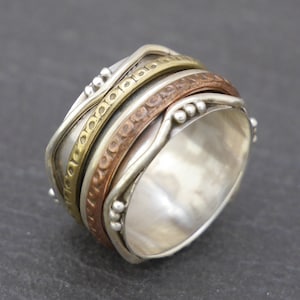 Silver ring, rotating ring