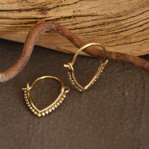 small brass hoop earrings, brass earrings