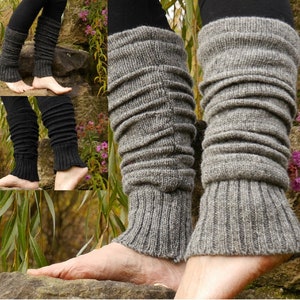 Fußstulpen aus Schurwolle, warme Beinstulpen Bild 1