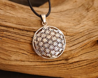 Flower of life pendant made of silver, flower of life pendant, silver 925