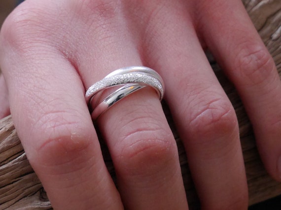 Silber DREIFACHRING Online Kaufen