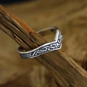 filigree silver ring, 925 silver