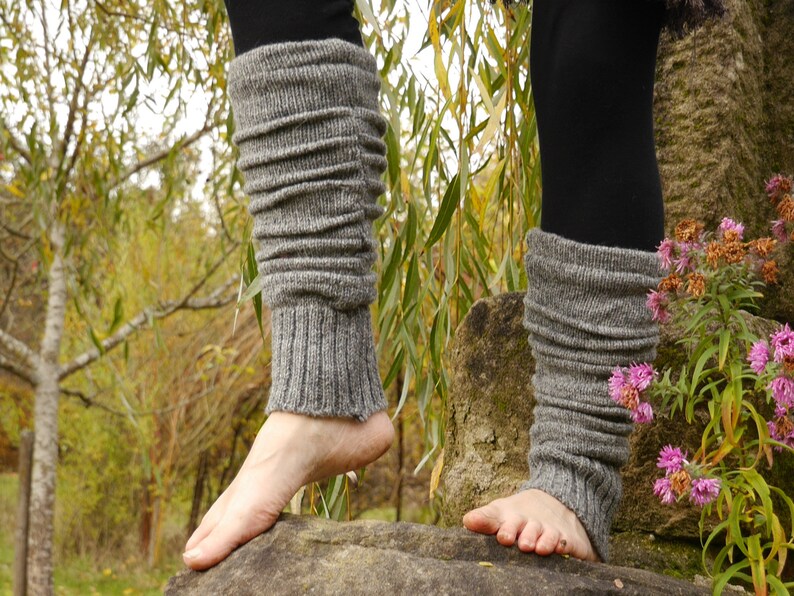 Fußstulpen aus Schurwolle, warme Beinstulpen Bild 7