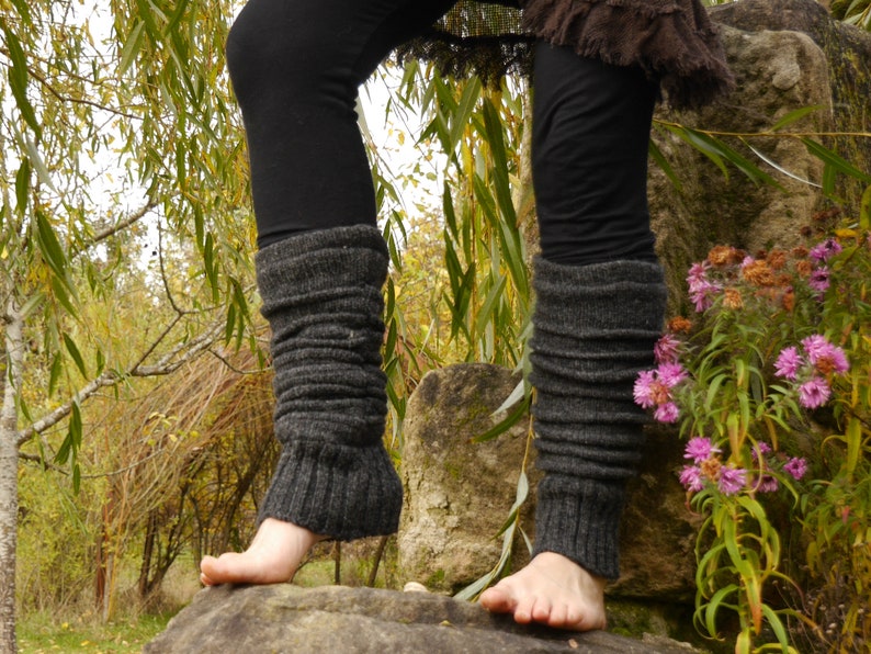 Fußstulpen aus Schurwolle, warme Beinstulpen Bild 4