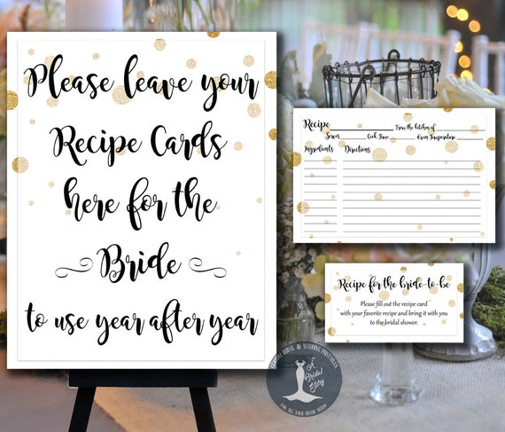 Printable Card Bridal Shower Inserts
