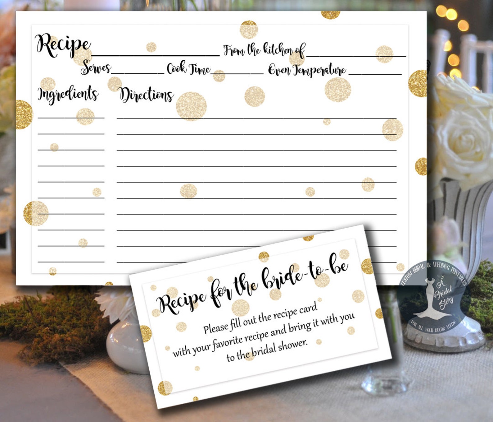 bridal-shower-recipe-cards-inserts-and-sign-printable-modern-etsy