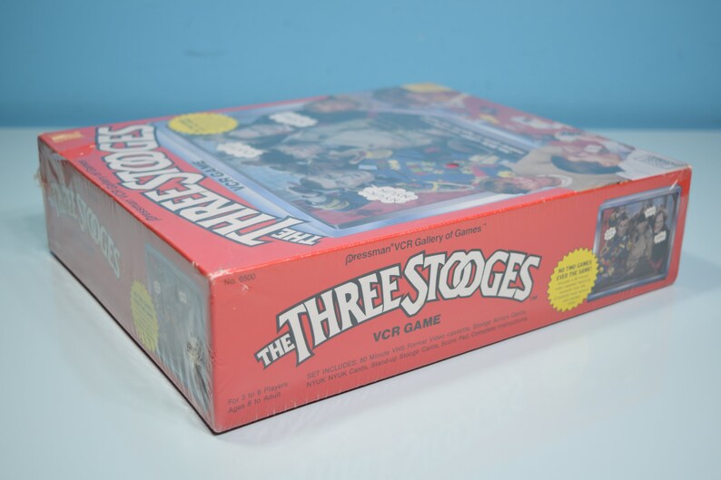 New the Three Stooges VCR Game Interactive Larry Moe Curly Comedy T.V