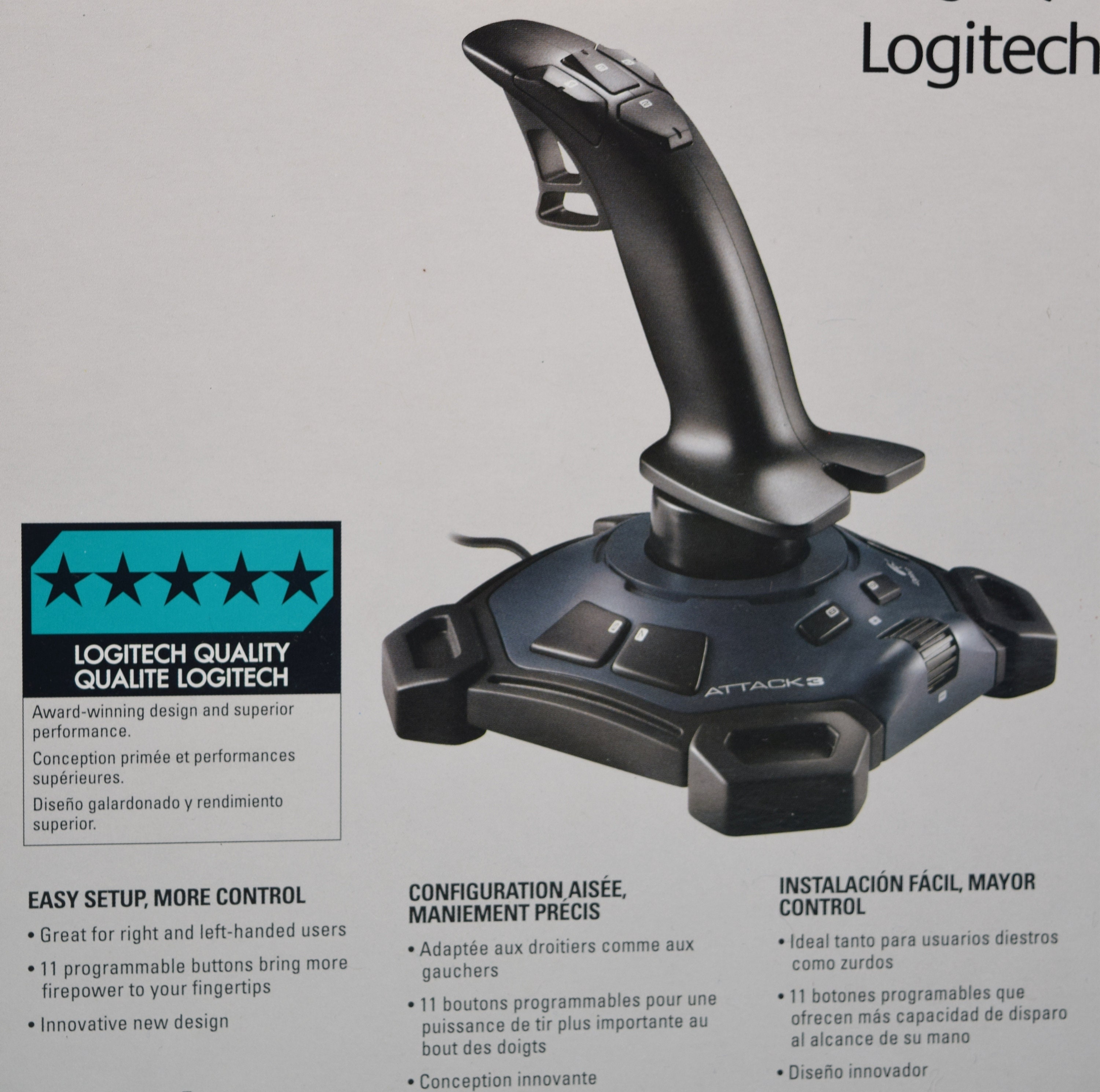 Logitech Attack 3 Joystick Flight Simulation Controller - Etsy