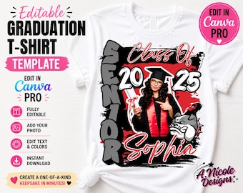 Editable Graduation T-Shirt Template #5