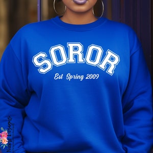 Zeta Inspired Soror Crewneck (Purchase at www.anicoledesigns.com)