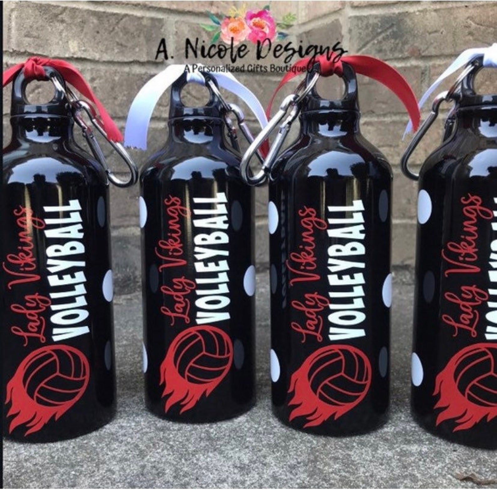 Volleyball Team Bottles / Volleyball Water Bottle/volleyball Etsy