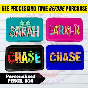 Pencil Box w/ Name | Back to School