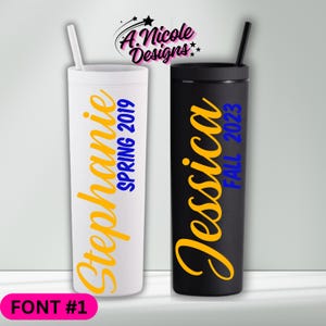Name + Crossing Year Tumbler | Sigma Gamma Rho inspired