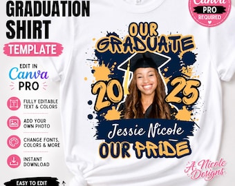Editable Graduation T-Shirt Template #3