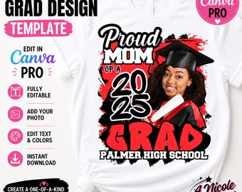 Editable Graduation T-Shirt Template #2