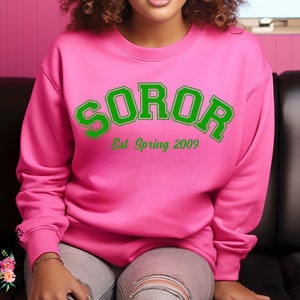 Soror Crewneck Sorority Girl Alpha Kappa Alpha Sorority - Etsy