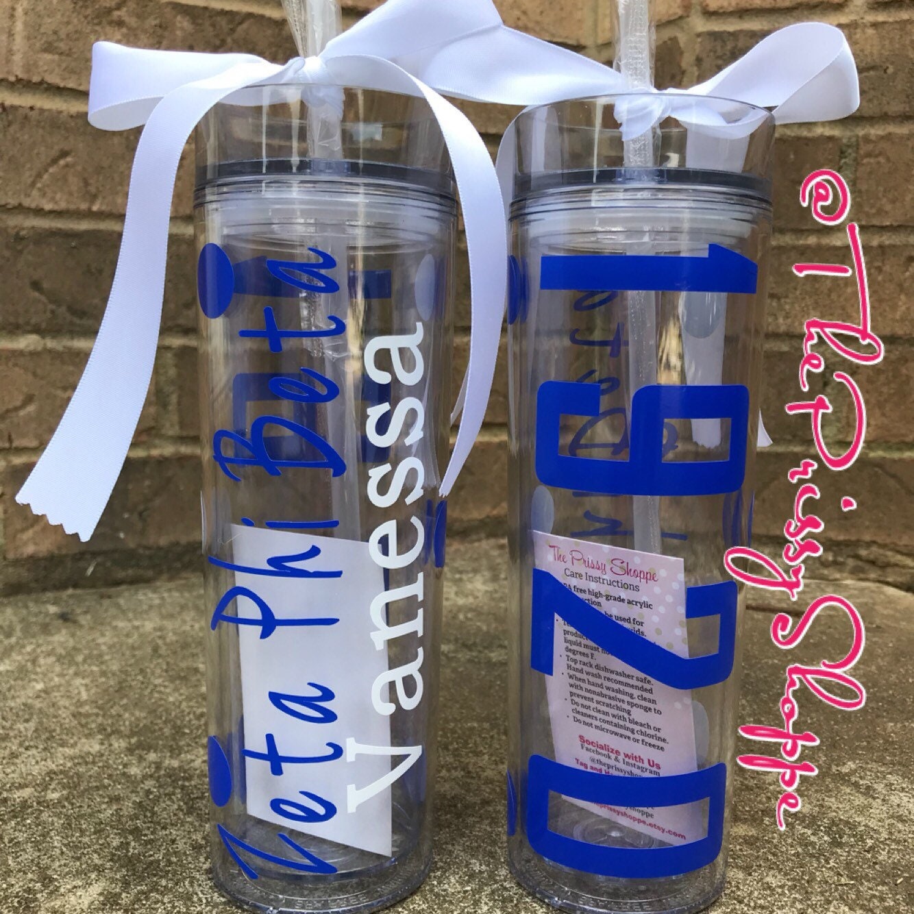 Zeta Phi Beta/ Sorority Tumblers/Custom Tumblers/Sorority/Sorority Gi…