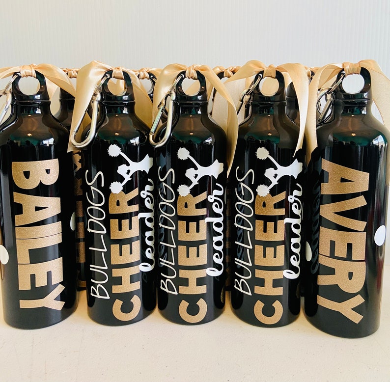 Bulk Cheer Team Bottles / Cheerleading Water Bottle/cheer Etsy