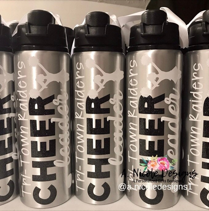 Personalized Cheer Bottles / Cheerleading Water Bottle/Cheer Etsy