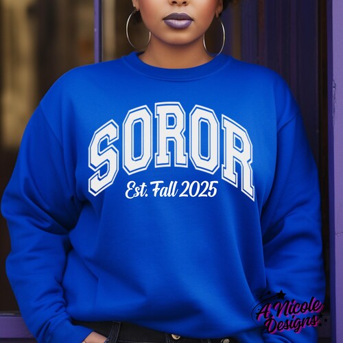 Koszulka inspirowana Zeta Soror Established, spersonalizowana