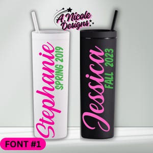 AKA Inspired Name + Crossing Year Tumbler