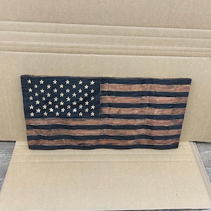 XXL Wood Wavy Textured Flags (Natural Colors)