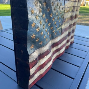 Wood wavy flag - Small