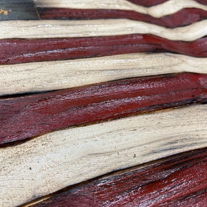 Textured Wood Wavy Flag Large Large image 5