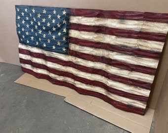 XXL Wood Wavy Textured flag- XXL Large