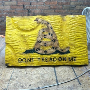 Don’t Tread on me flag - large/textured/wavy- Large