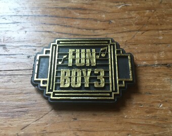 Fun boy Three Vintage Music Badge Memorabilia