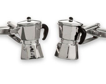 Italian Coffee Maker Cufflinks Italian Coffee Maker Cufflinks