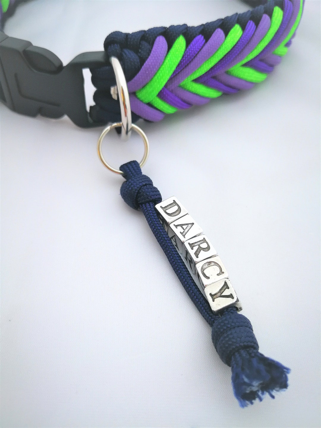 Name Tag Dog Collar From Paracord Made With Desired Name or Etsy Sweden