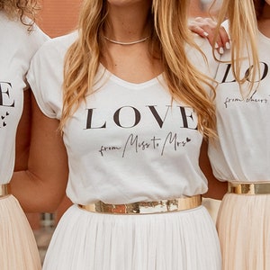 CONSTANT LOVE T-Shirt Braut LOVE from Miss to Mrs Bild 1
