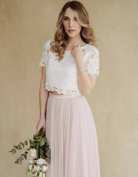 Jupe Tulle Softrose Longueur Longueur Midi Constant Love Jupe nuptiale Mariage Bureau denregistrement Etsy France