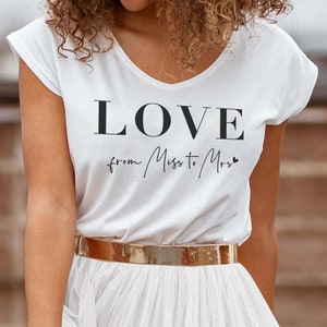 CONSTANT LOVE T-Shirt Braut LOVE from Miss to Mrs Bild 4