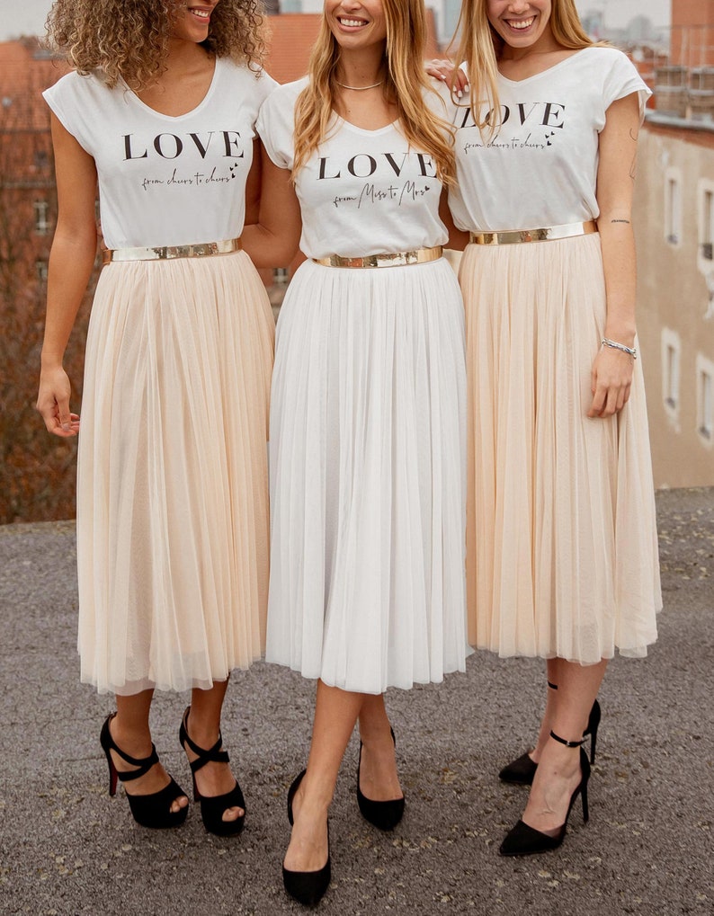 CONSTANT LOVE T-Shirt Braut LOVE from Miss to Mrs Bild 2