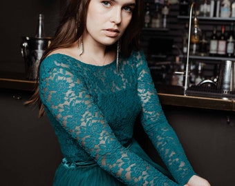 SALE Constant Love® Dark Romance Collection Lace Emerald Green