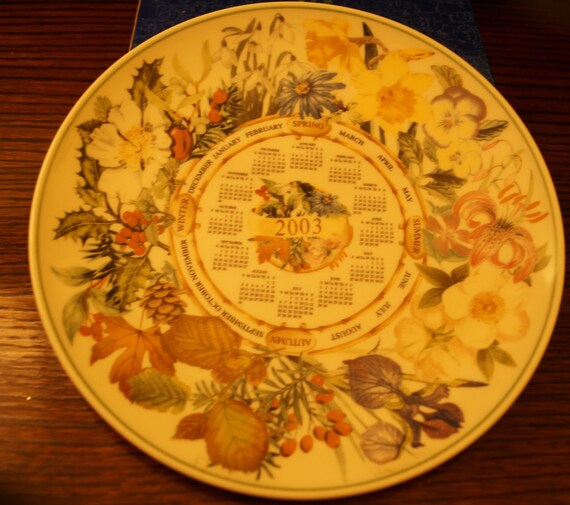 Items similar to Wedgewood Calendar Plate on Etsy