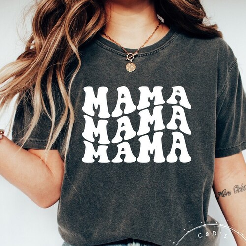 Mama Comfort Color Shirt Retro Mama Shirts Mom Shirts - Etsy